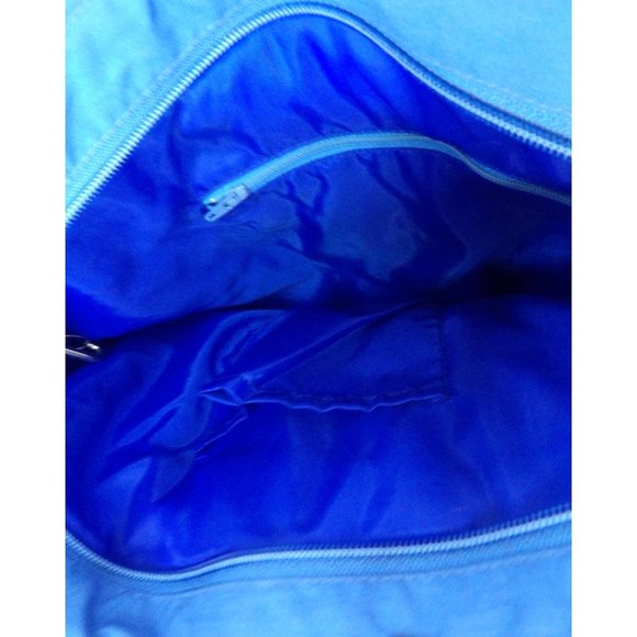 Women's Blue Quilted Tote Bag with Matching Wallet NWY - Picture 4 of 5